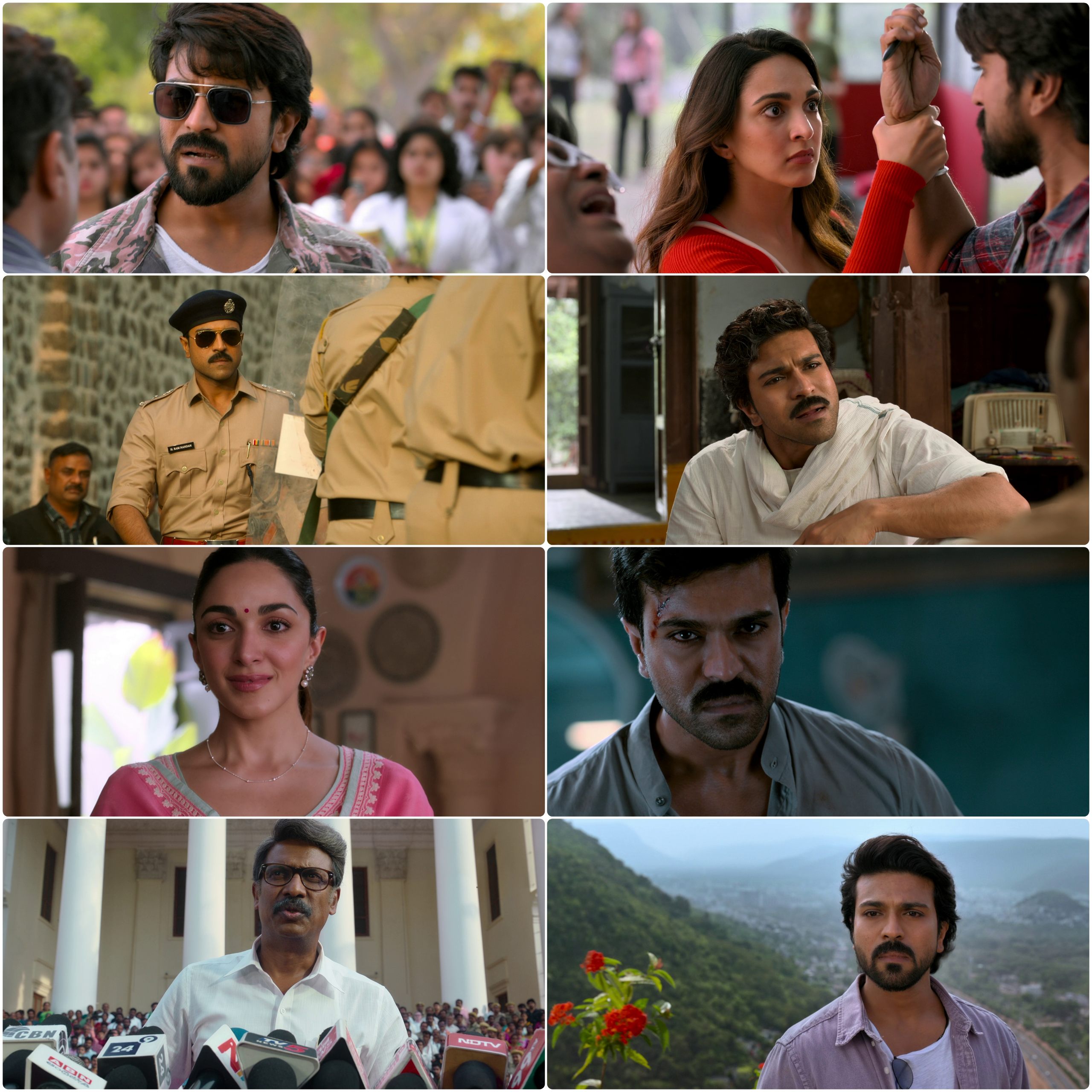 Game Changer (2025) (Hindi + Telugu) Dual Audio UnCut South Movie HD ESub Screenshot